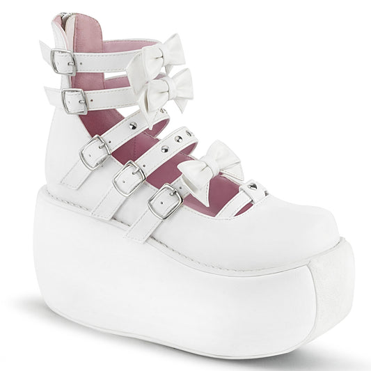 VIOLET-45  White Vegan Leather