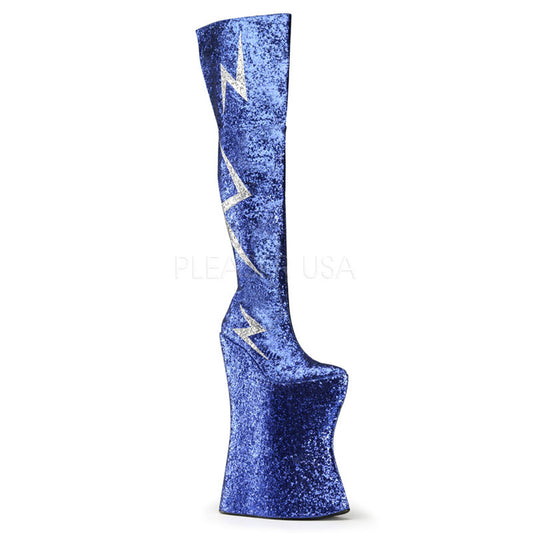 VIVACIOUS-3016  Royal Blue-Silver Glitter