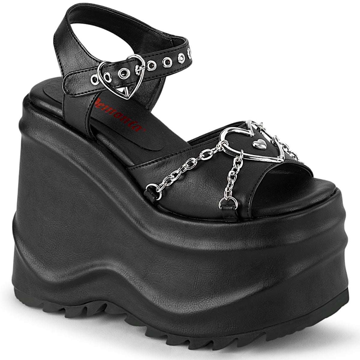 WAVE-09  Black Vegan Leather