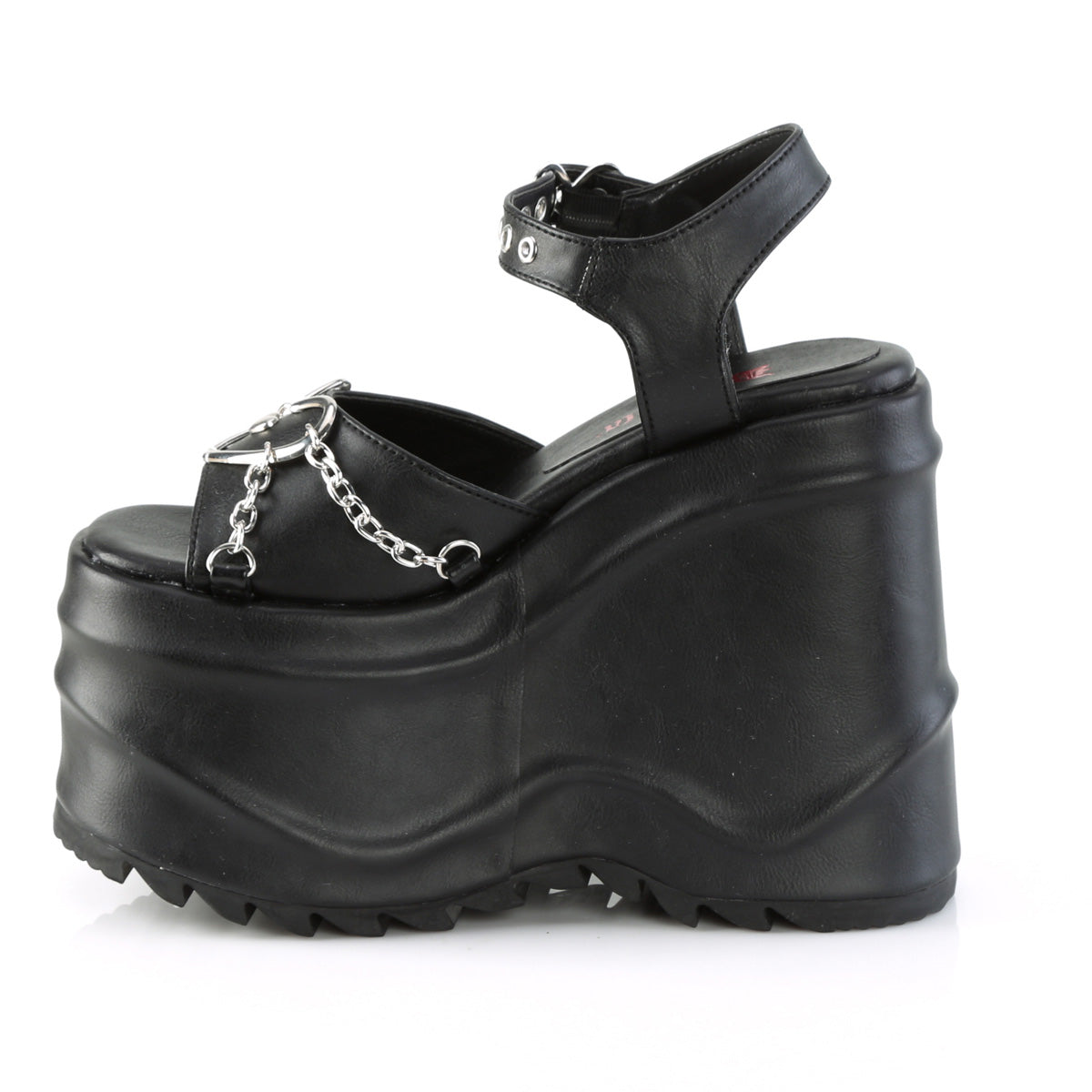 WAVE-09  Black Vegan Leather