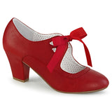 WIGGLE-32  Red Faux Leather