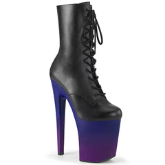 XTREME-1020BP  Black Faux Leather/Blue-Purple Ombre