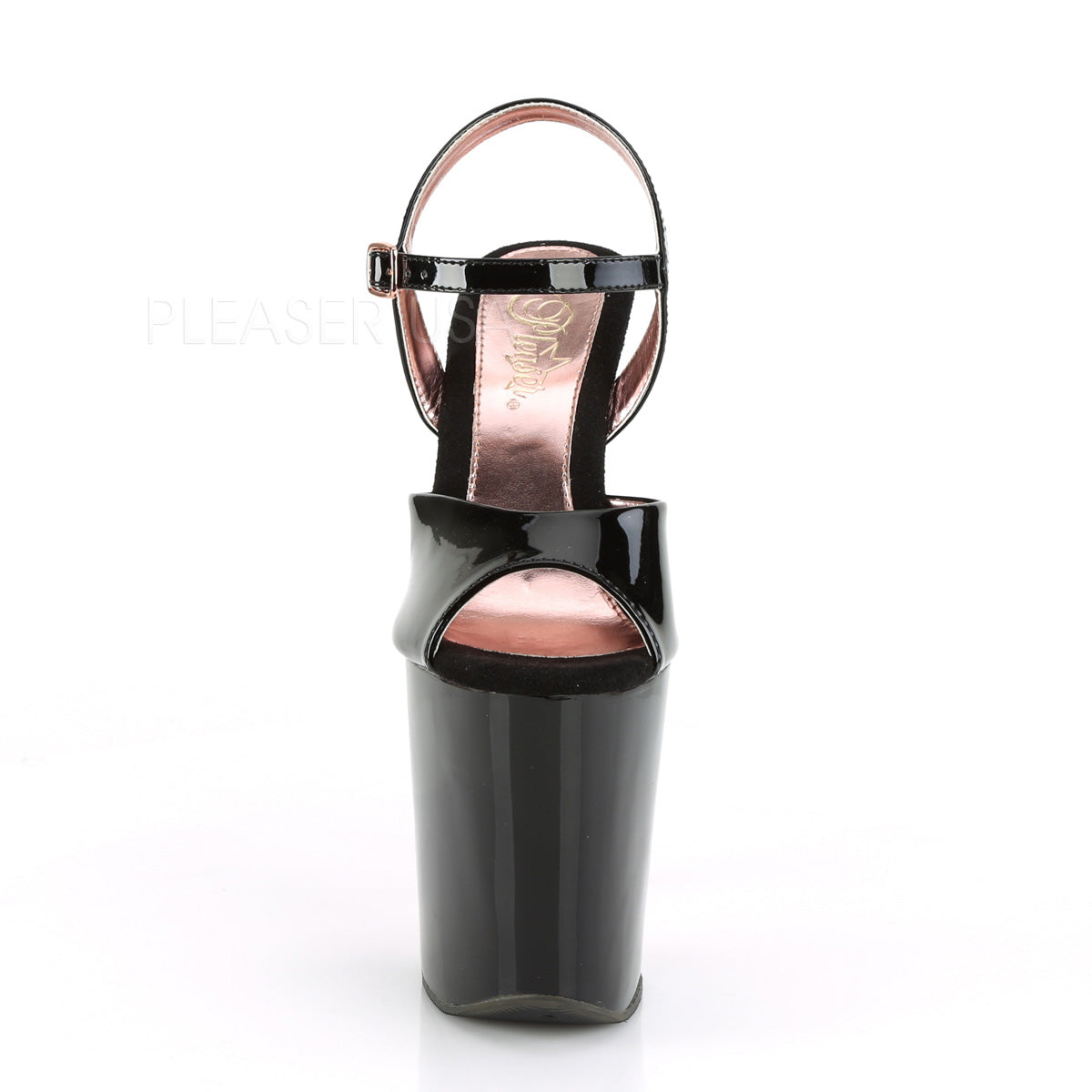 XTREME-809TT  Black Patent/Black-Rose Gold Chrome