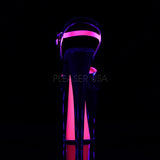 XTREME-809TT  Black Patent-Neon Hot Pink/Black