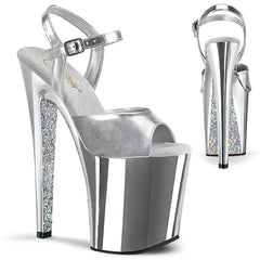 XTREME-809TTG  Silver Metallic Pu/Silver Chrome-Glitter